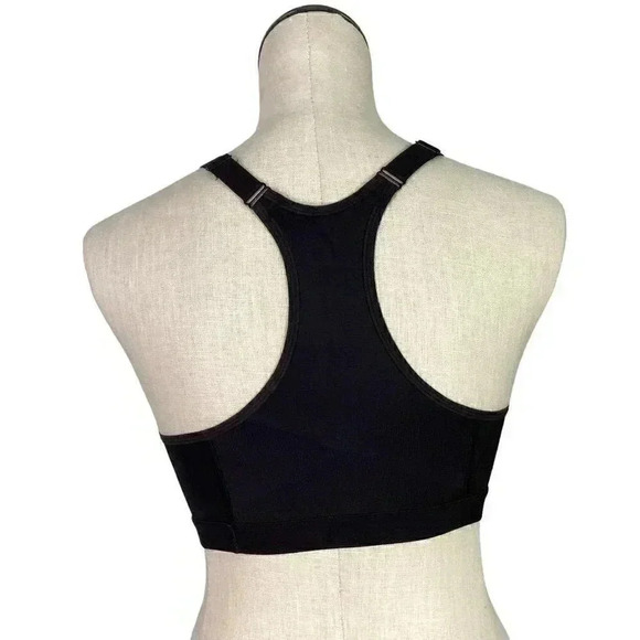 Ruby Ribbon Womens 32 Demiette sports Bra Black Removable Pads Adjustable 3042 - Picture 7 of 11